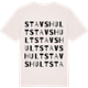 Vintage White t-shirt med Stavshult ordlek t-shirt