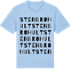 Blue Soul t-shirt med Stenbrohult ordlek t-shirt