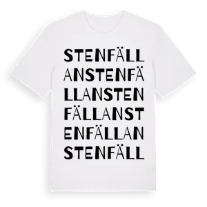 Stenfällan ordlek t-shirt – ekologisk bomull t-shirt från Pinshirt