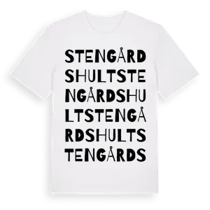 Stengårdshult ordlek t-shirt – ekologisk bomull t-shirt från Pinshirt