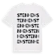 White t-shirt med Stenhem ordlek t-shirt