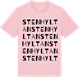 Pink Cotton t-shirt med Stenhyltan ordlek t-shirt