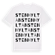 White t-shirt med Stenhyltan ordlek t-shirt