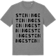 Mid Heather Gray t-shirt med Steninge ordlek t-shirt