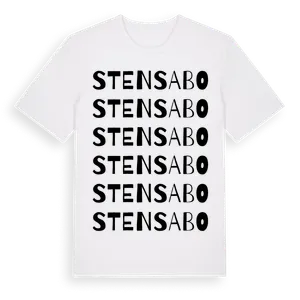 Stensabo ordlek t-shirt – ekologisk bomull t-shirt från Pinshirt