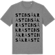 Mid Heather Gray t-shirt med Stensåkra ordlek t-shirt