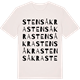 Vintage White t-shirt med Stensåkra ordlek t-shirt