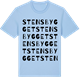 Blue Soul t-shirt med Stensbygget ordlek t-shirt