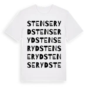Stenseryd ordlek t-shirt – ekologisk bomull t-shirt från Pinshirt