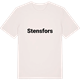 Vintage White t-shirt med Stensfors fetstil t-shirt