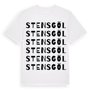 Stensgöl ordlek t-shirt – ekologisk bomull t-shirt från Pinshirt