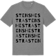 Mid Heather Gray t-shirt med Stenshestra ordlek t-shirt