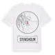 White t-shirt med Stensholm t-shirt