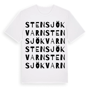 Stensjökvarn ordlek t-shirt – ekologisk bomull t-shirt från Pinshirt