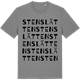 Mid Heather Gray t-shirt med Stenslätten ordlek t-shirt