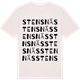 Vintage White t-shirt med Stensnäs ordlek t-shirt