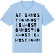 Blue Soul t-shirt med Stigamo ordlek t-shirt