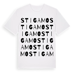 Stigamo ordlek t-shirt – ekologisk bomull t-shirt från Pinshirt