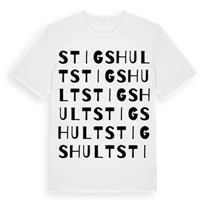 Stigshult ordlek t-shirt – ekologisk bomull t-shirt från Pinshirt