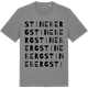 Mid Heather Gray t-shirt med Stineberg ordlek t-shirt