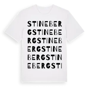 Stineberg ordlek t-shirt – ekologisk bomull t-shirt från Pinshirt