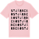 Pink Cotton t-shirt med Stjärnebo ordlek t-shirt