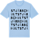 Blue Soul t-shirt med Stjärnehult ordlek t-shirt
