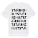 White t-shirt med Stjärnehult ordlek t-shirt