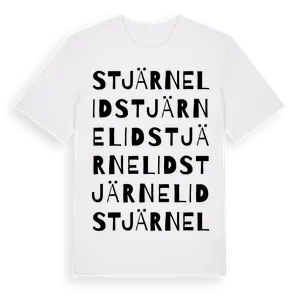 Stjärnelid ordlek t-shirt – ekologisk bomull t-shirt från Pinshirt