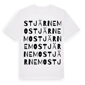 Stjärnemo ordlek t-shirt – ekologisk bomull t-shirt från Pinshirt