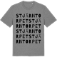 Mid Heather Gray t-shirt med Stjärntorpet ordlek t-shirt