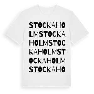 Stockaholm ordlek t-shirt – ekologisk bomull t-shirt från Pinshirt