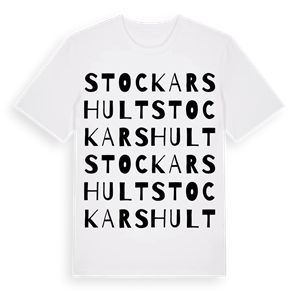 Stockarshult ordlek t-shirt – ekologisk bomull t-shirt från Pinshirt