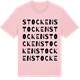 Pink Cotton t-shirt med Stocken ordlek t-shirt