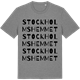 Mid Heather Gray t-shirt med Stockholmshemmet ordlek t-shirt
