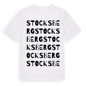 Stocksberg ordlek t-shirt – ekologisk bomull t-shirt från Pinshirt