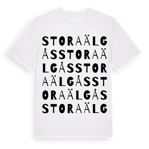 Stora Älgås ordlek t-shirt – ekologisk bomull t-shirt från Pinshirt