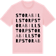 Pink Cotton t-shirt med Stora Billstorp ordlek t-shirt