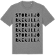 Mid Heather Gray t-shirt med Stora Björkekulla ordlek t-shirt