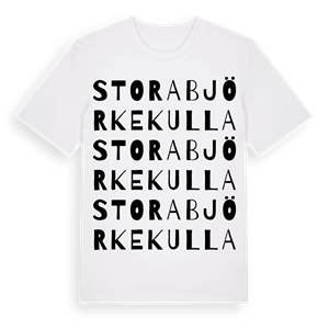 Stora Björkekulla ordlek t-shirt – ekologisk bomull t-shirt från Pinshirt