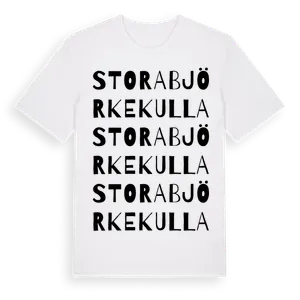 Stora Björkekulla ordlek t-shirt – ekologisk bomull t-shirt från Pinshirt