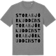 Mid Heather Gray t-shirt med Stora Björkudden ordlek t-shirt