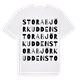 Stora Björkudden ordlek t-shirt