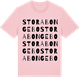 Pink Cotton t-shirt med Stora Bongebo ordlek t-shirt