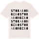 Vintage White t-shirt med Stora Bongebo ordlek t-shirt