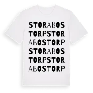 Stora Bostorp ordlek t-shirt – ekologisk bomull t-shirt från Pinshirt