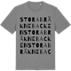 Mid Heather Gray t-shirt med Stora Bräknebacken ordlek t-shirt