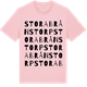 Pink Cotton t-shirt med Stora Brånstorp ordlek t-shirt
