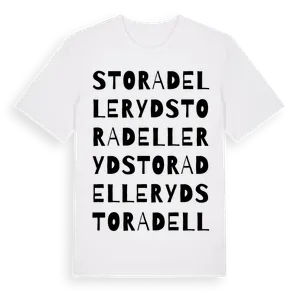 Stora Delleryd ordlek t-shirt – ekologisk bomull t-shirt från Pinshirt