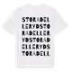 White t-shirt med Stora Delleryd ordlek t-shirt